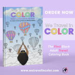 The FIRST black travel coloring book
